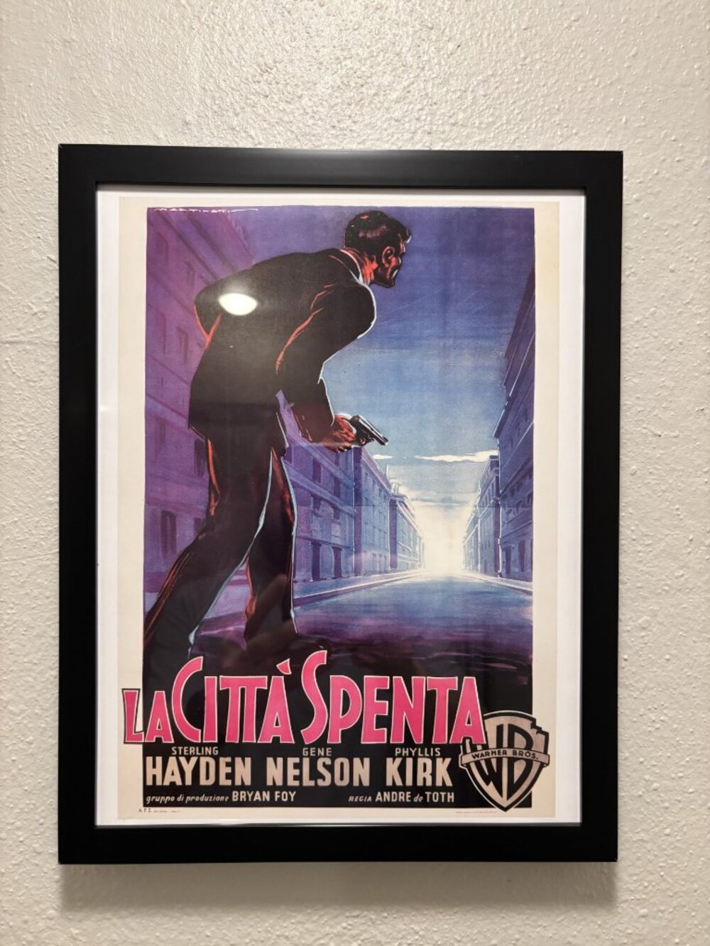 Crime Wave, La Citta Spenta (1954) Framed 8.5x11 Inch Art Print